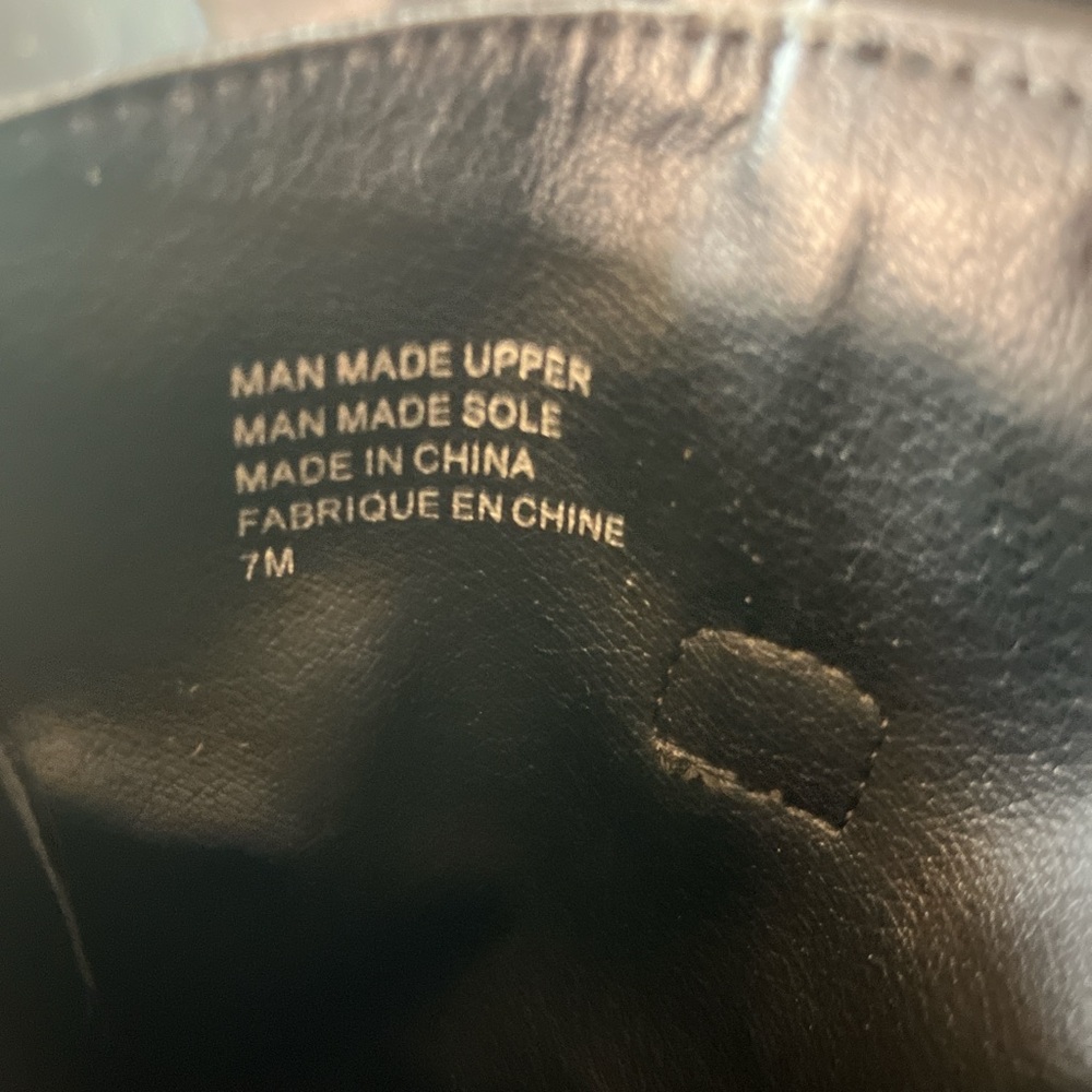 Size 7 YRU faux leather slouchy cowboy boots! - Picture 5 of 5